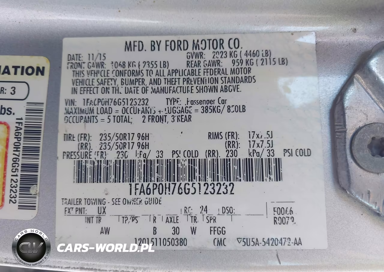 2016 Ford Fusion Se VIN:1FA6P0H76G5123232 - 9