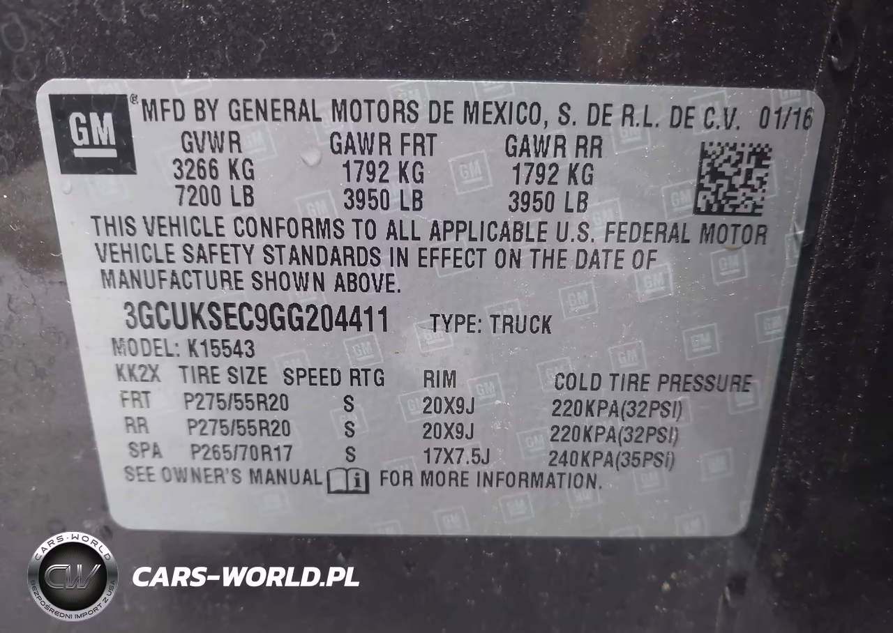 2016 Chevrolet Silverado 1500 Ltz VIN:3GCUKSEC9GG204411 - 9
