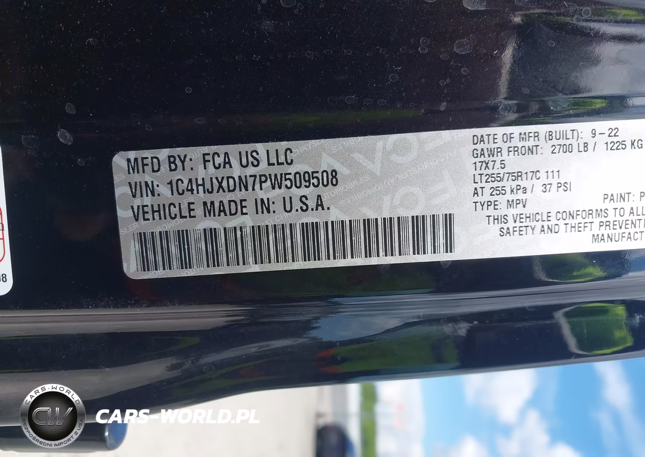 2023 Jeep Wrangler 4-Door Willys 4X4 VIN:1C4HJXDN7PW509508 - 9