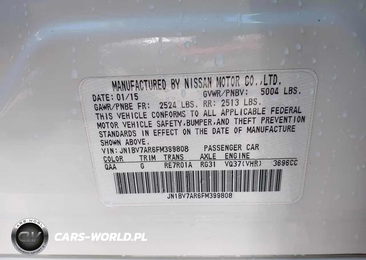 2015 Infiniti Q50 Sport VIN:JN1BV7AR6FM399808 - 9