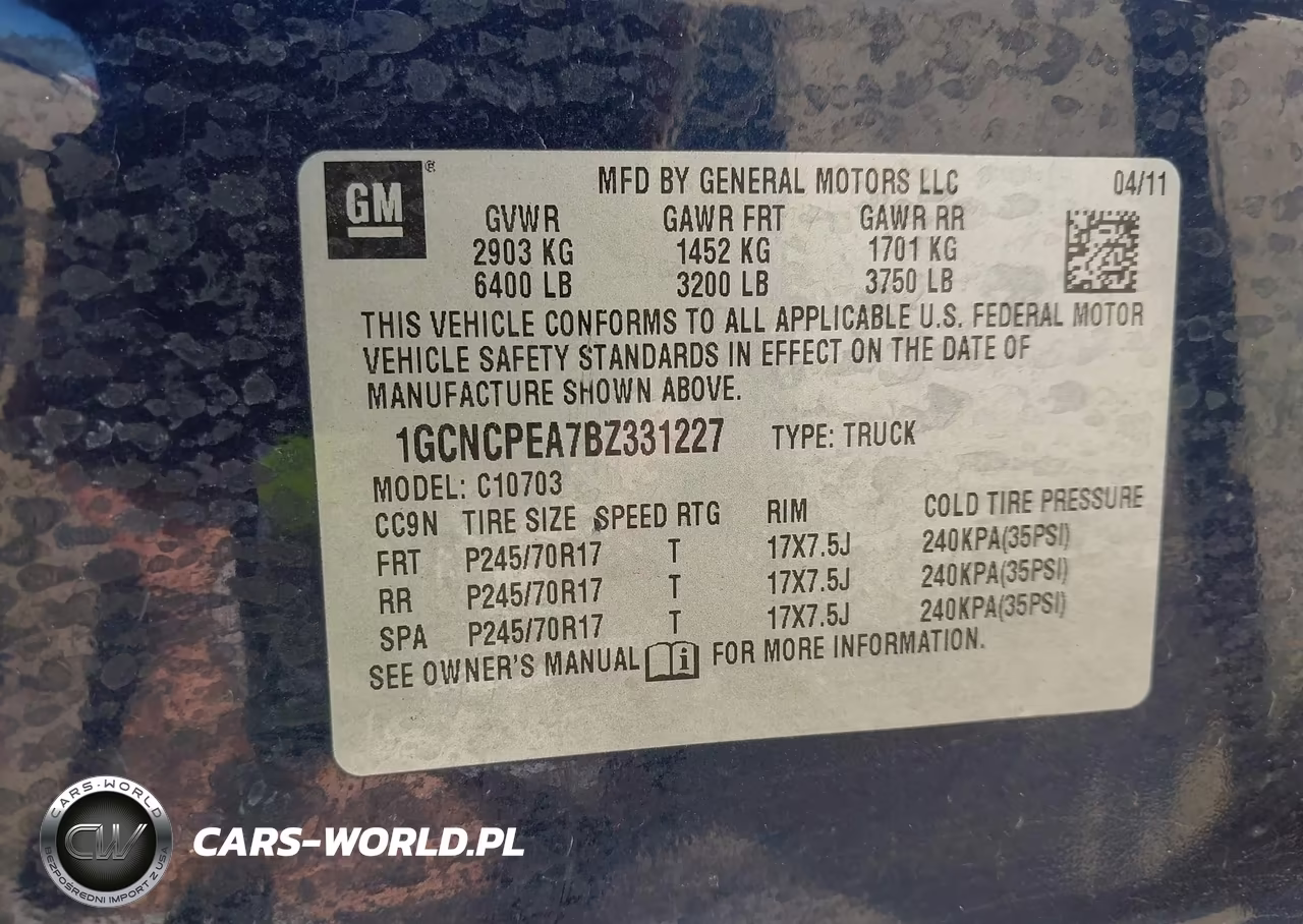 2011 Chevrolet Silverado 1500 Work Truck VIN:1GCNCPEA7BZ331227 - 9