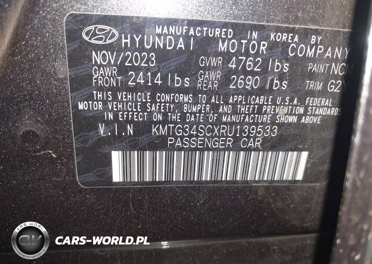 2024 Genesis G70 2.5T Rwd VIN:KMTG34SCXRU139533 - 9