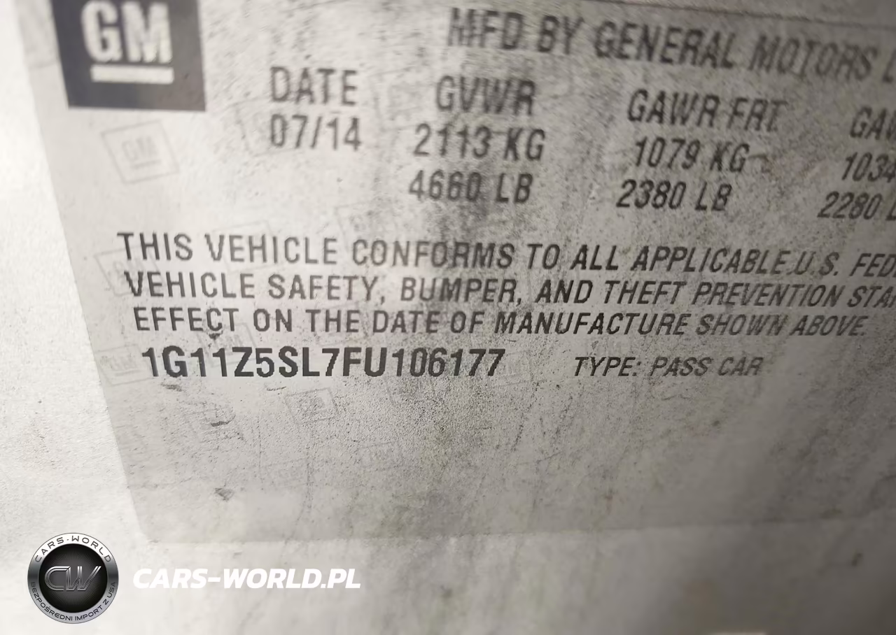 2015 Chevrolet Impala Ls VIN:1G11Z5SL7FU106177 - 9