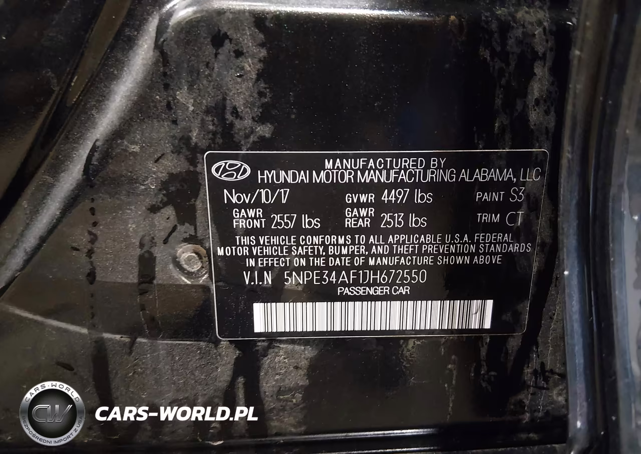 2018 Hyundai Sonata Sport VIN:5NPE34AF1JH672550 - 9