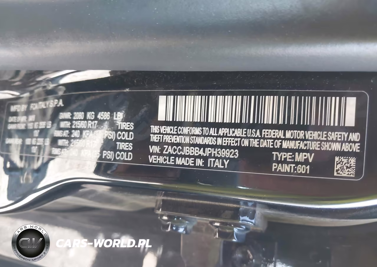 2018 Jeep Renegade Latitude 4X4 VIN:ZACCJBBB4JPH39923 - 9