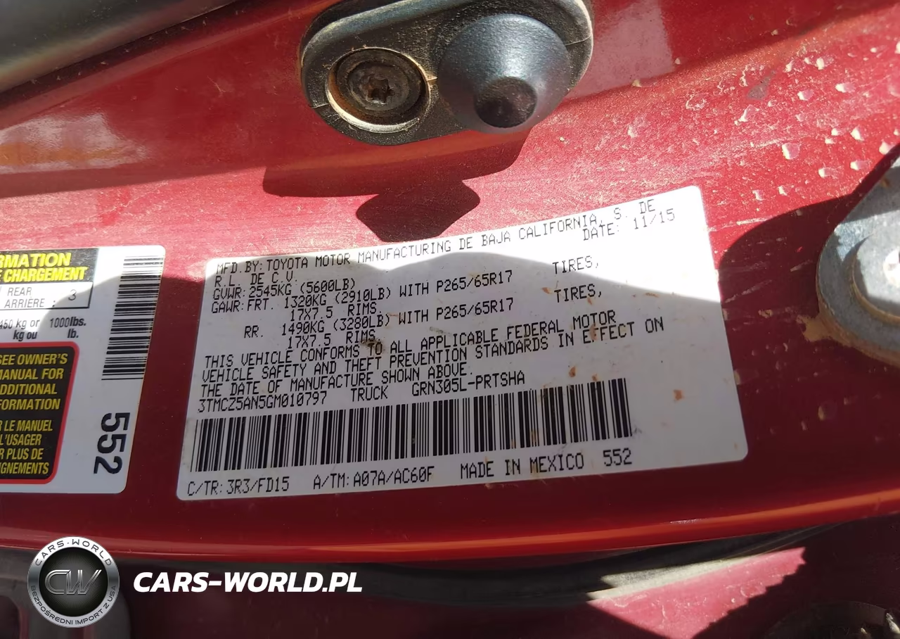 2016 Toyota Tacoma Trd Sport VIN:3TMCZ5AN5GM010797 - 9
