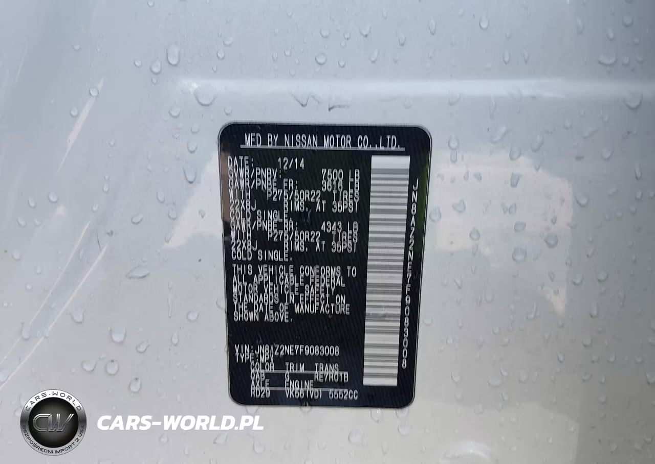 2015 Infiniti Qx80 VIN:JN8AZ2NE7F9083008 - 9