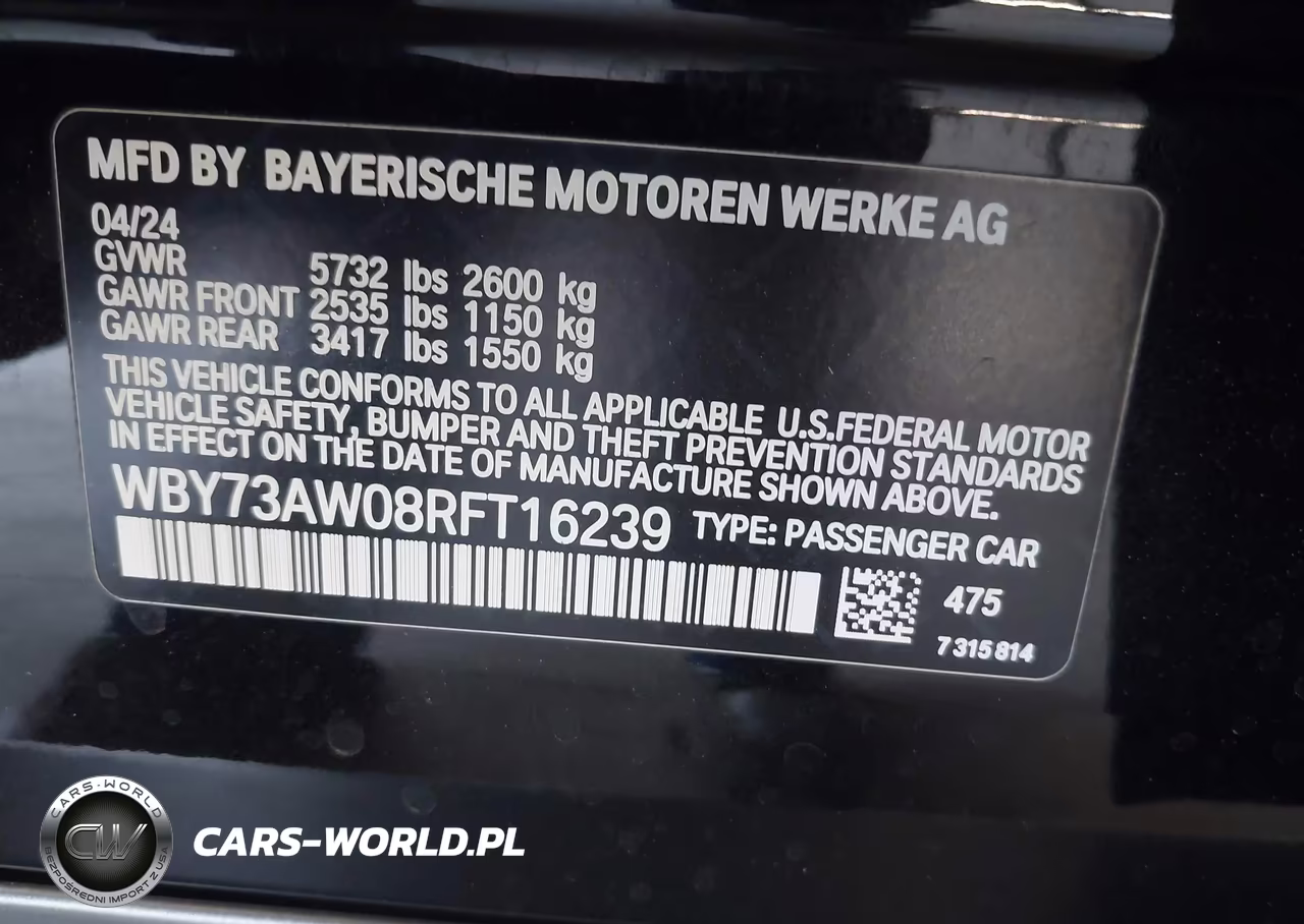 2024 BMW I4 Gran Coupe Edrive40 VIN:WBY73AW08RFT16239 - 9