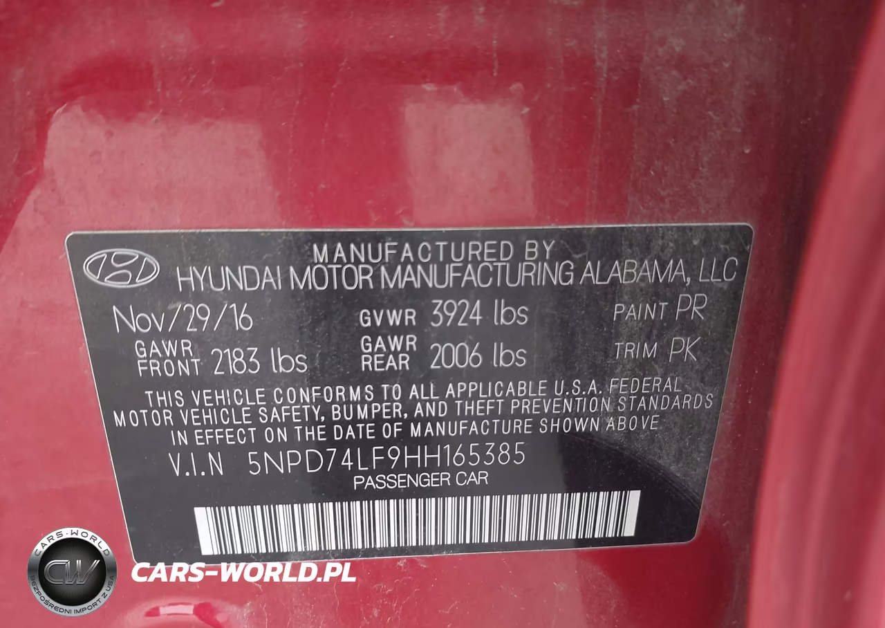 2017 Hyundai Elantra Se VIN:5NPD74LF9HH165385 - 9