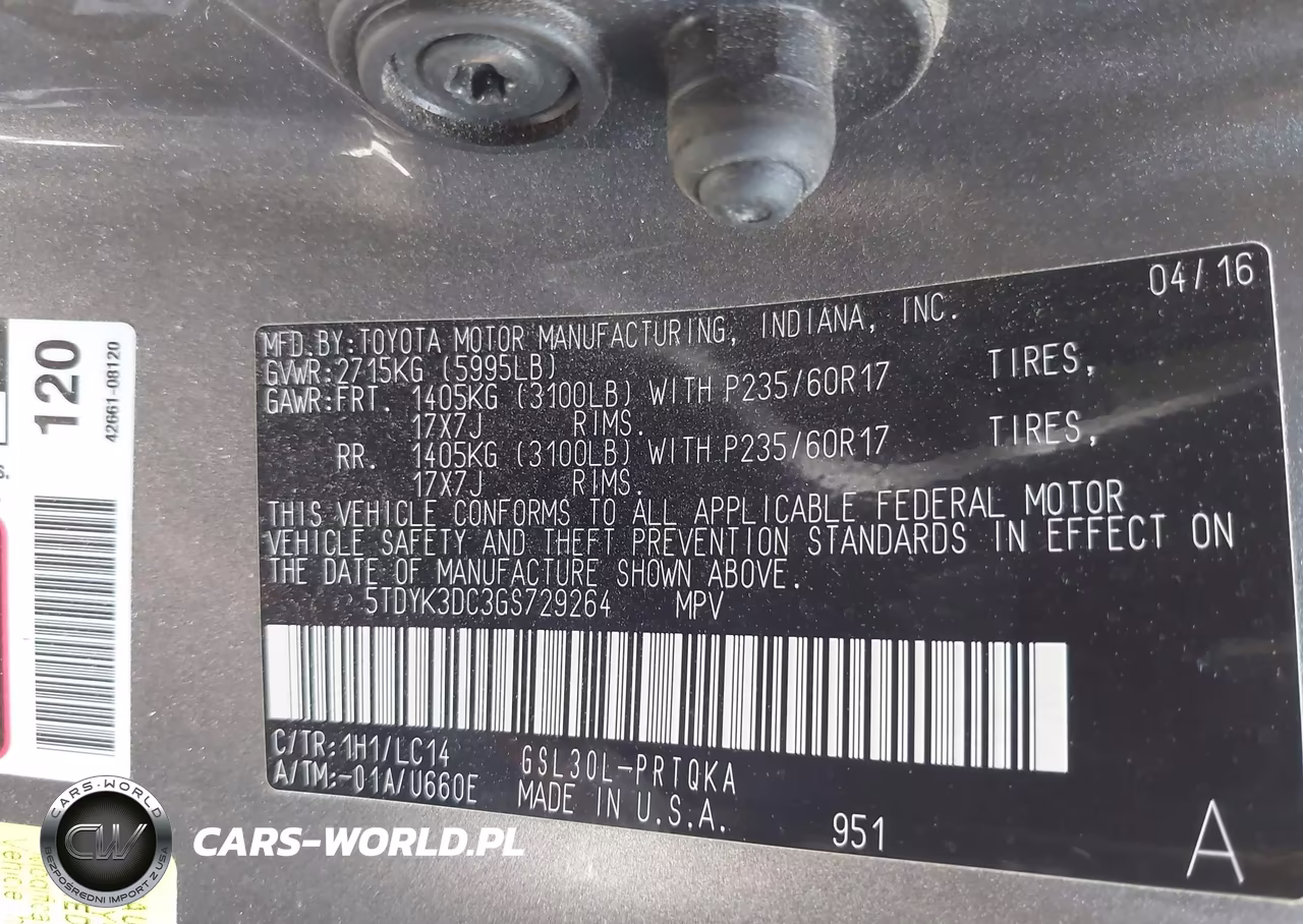 2016 Toyota Sienna Xle 8 Passenger VIN:5TDYK3DC3GS729264 - 9