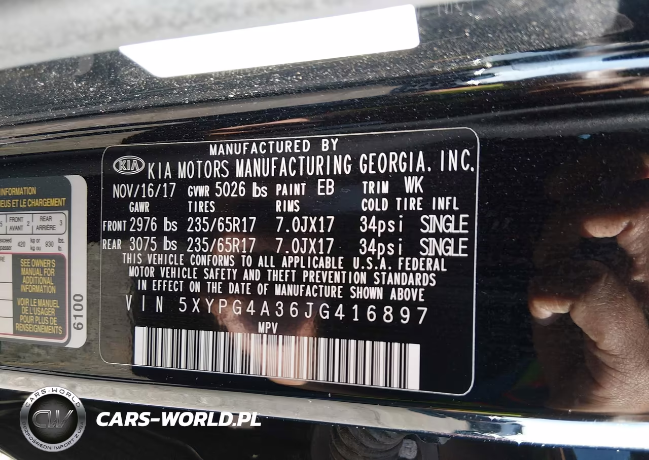 2018 Kia Sorento 2.4L Lx VIN:5XYPG4A36JG416897 - 9