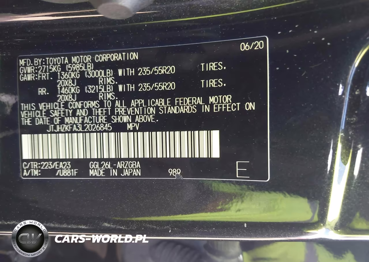 2020 Lexus Rx 350L VIN:JTJHZKFA3L2026845 - 9