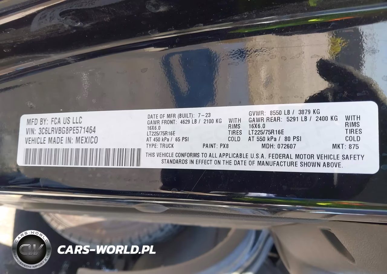 2023 Ram Promaster 1500 High Roof 136 Wb VIN:3C6LRVBG8PE571464 - 9
