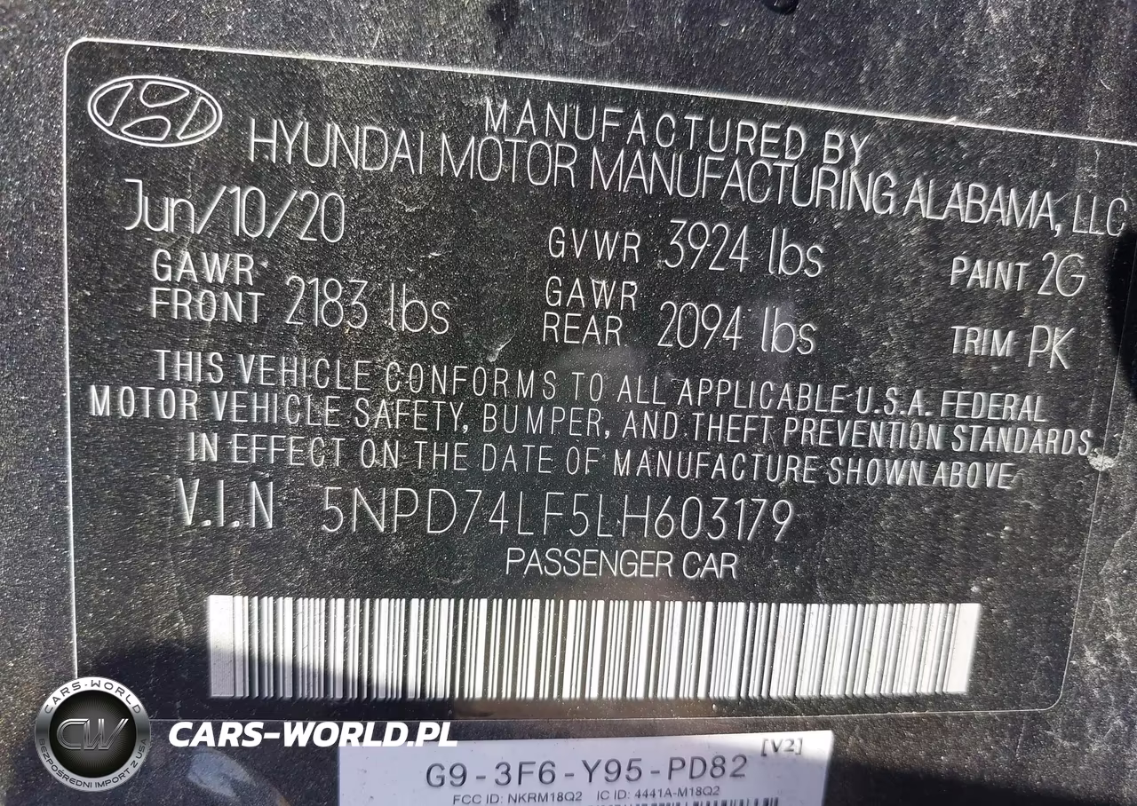 2020 Hyundai Elantra Se VIN:5NPD74LF5LH603179 - 9