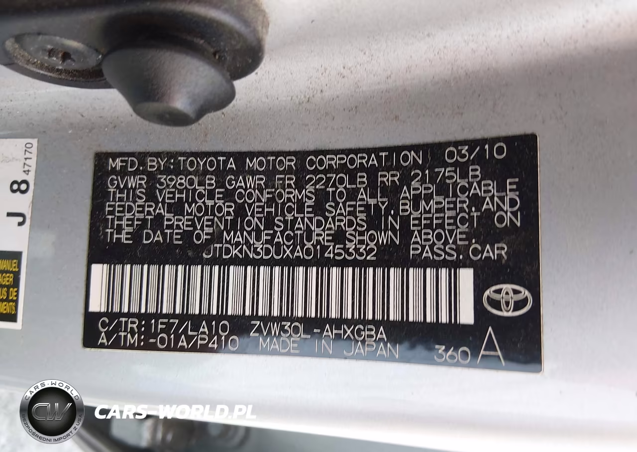 2010 Toyota Prius Iv VIN:JTDKN3DUXA0145332 - 9