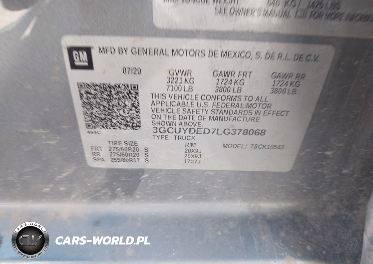 2020 Chevrolet Silverado 1500 4Wd Short Bed Lt VIN:3GCUYDED7LG378068 - 9