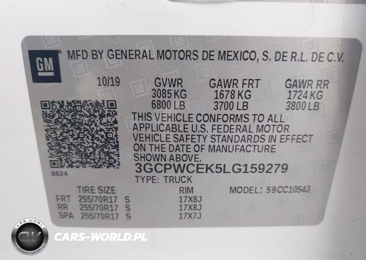 2020 Chevrolet Silverado 1500 2Wd Short Bed Lt VIN:3GCPWCEK5LG159279 - 9