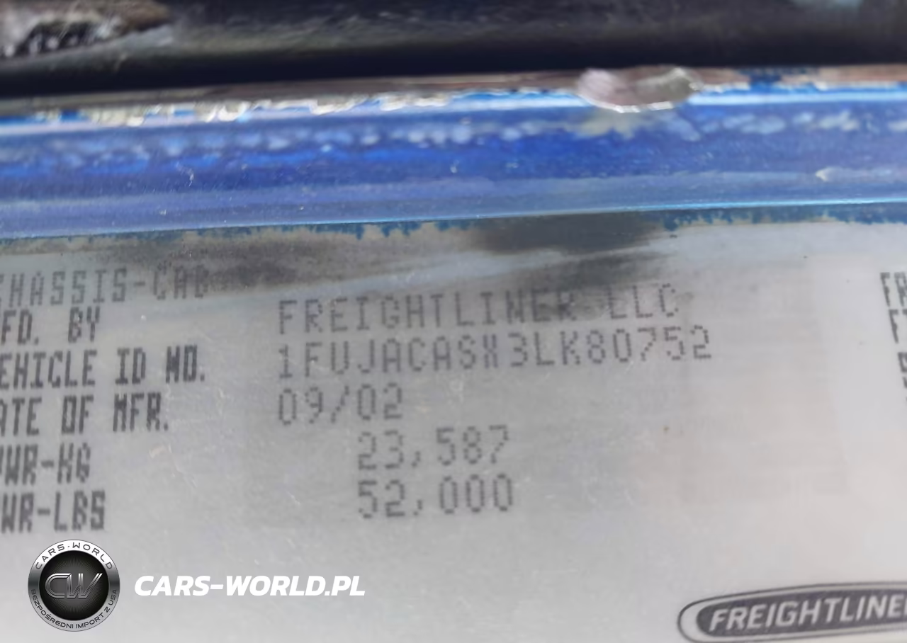 2003 Freightliner Conventional Fld112 VIN:1FUJACASX3LK80752 - 9