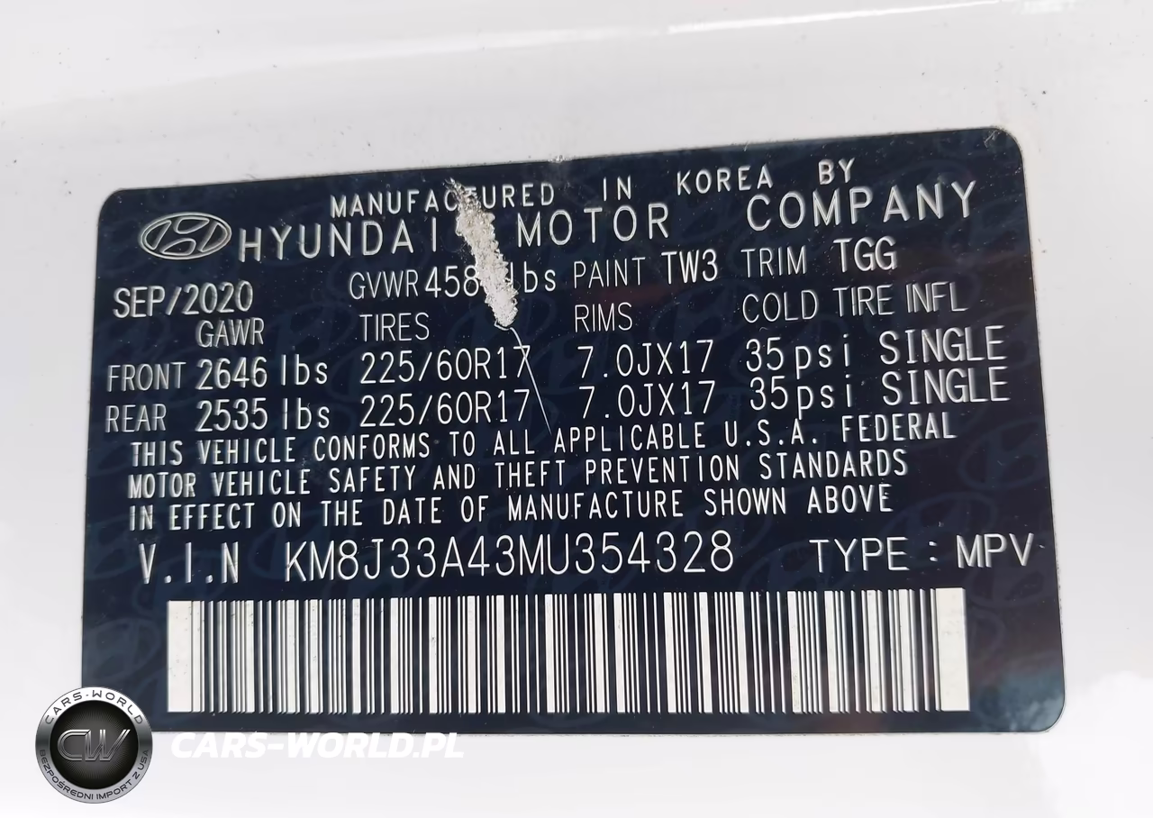 2021 Hyundai Tucson Value VIN:KM8J33A43MU354328 - 9