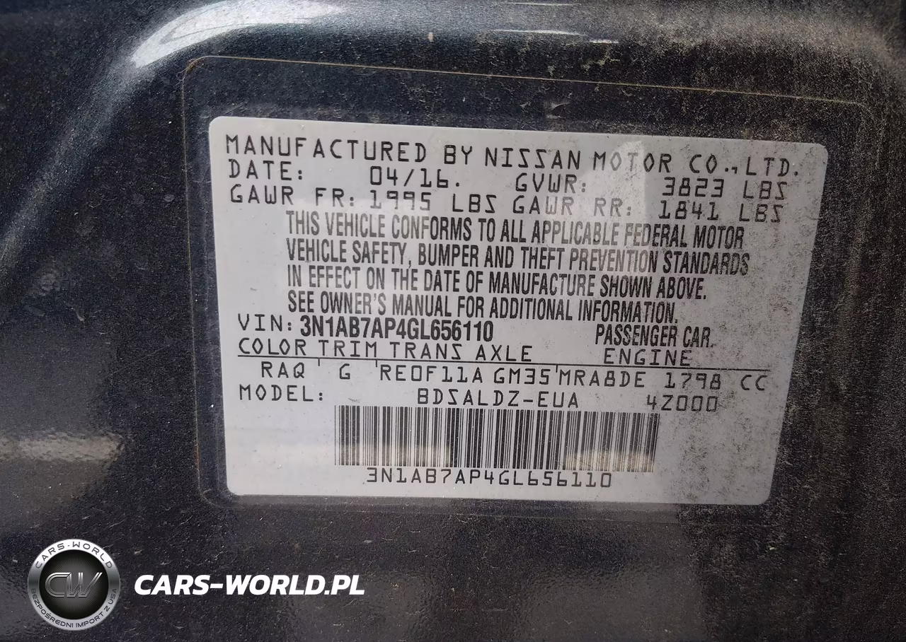 2016 Nissan Sentra Sv VIN:3N1AB7AP4GL656110 - 9