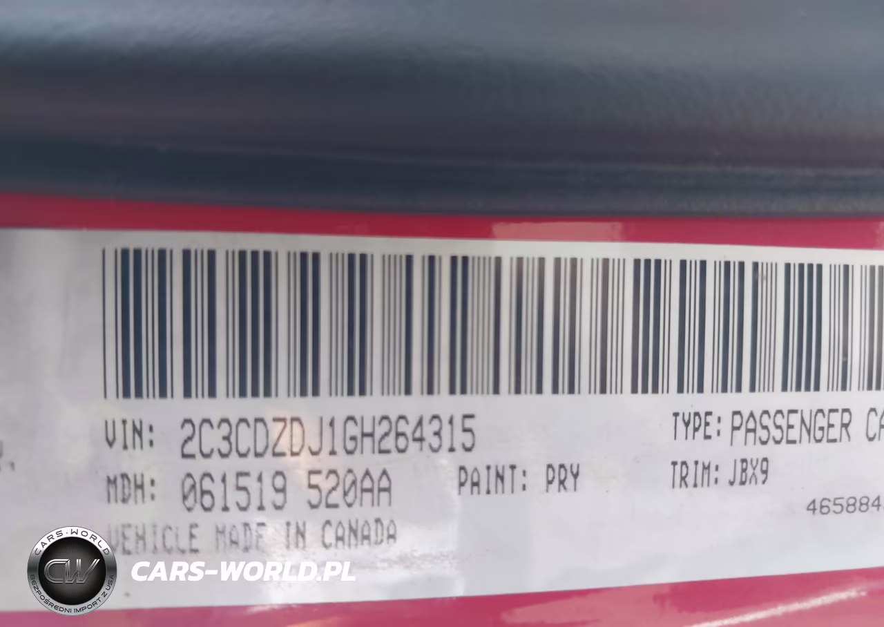 2016 Dodge Challenger Srt 392 VIN:2C3CDZDJ1GH264315 - 9
