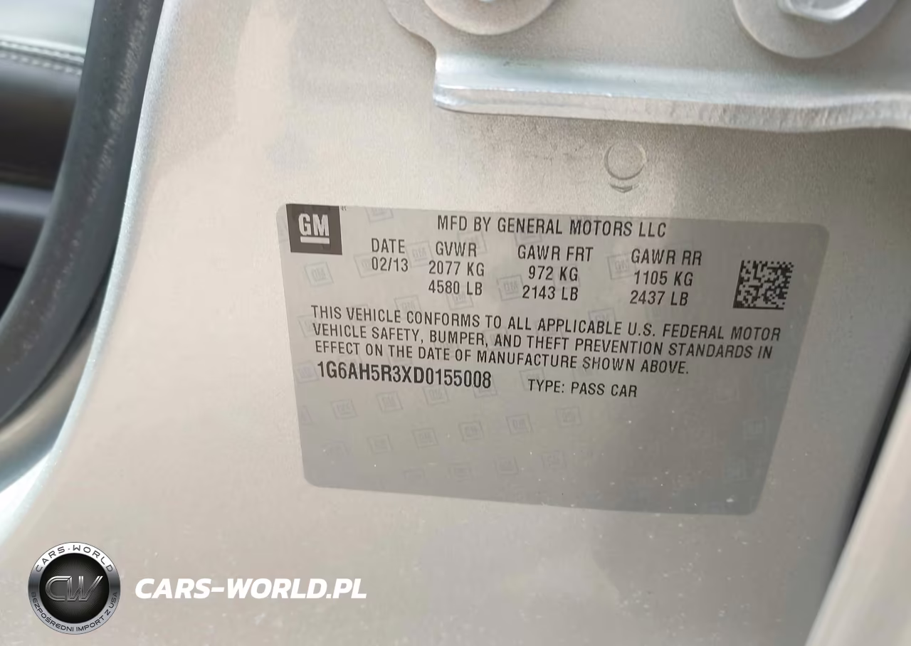 2013 Cadillac Ats Luxury VIN:1G6AH5R3XD0155008 - 9