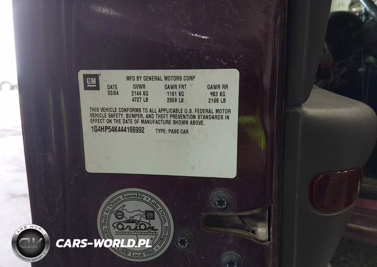 2004 Buick Lesabre Custom VIN:1G4HP54K444166992 - 9