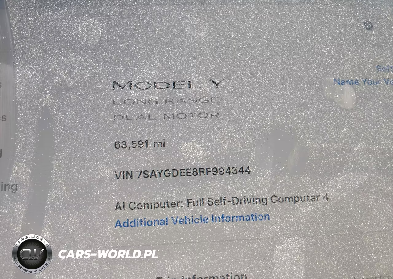 2024 Tesla Model Y Long Range Dual Motor All-Wheel Drive VIN:7SAYGDEE8RF994344 - 14