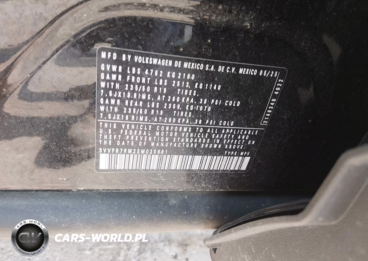 2025 Volkswagen Tiguan Se VIN:3VVFR7RM2SM025661 - 9