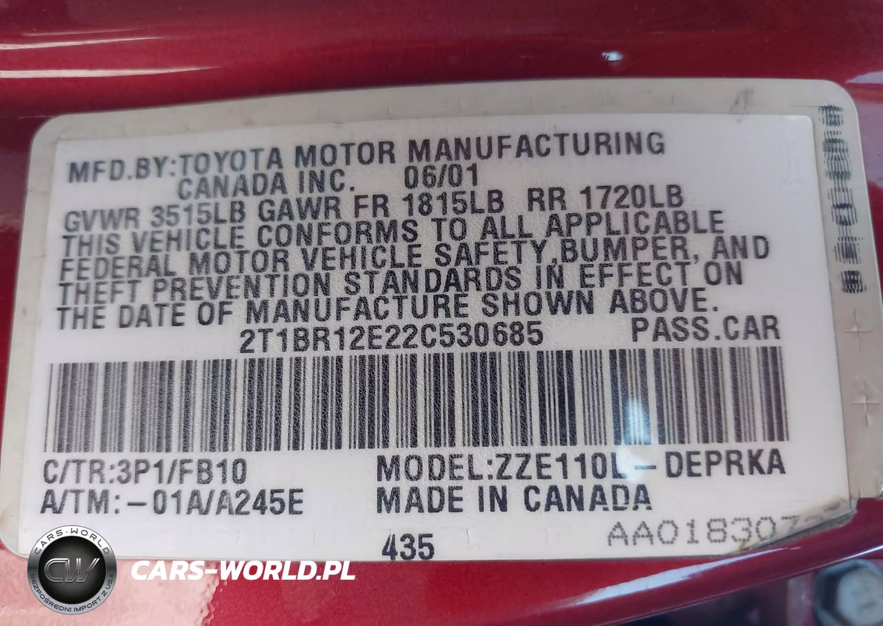 2002 Toyota Corolla Ce-Le-S VIN:2T1BR12E22C530685 - 9