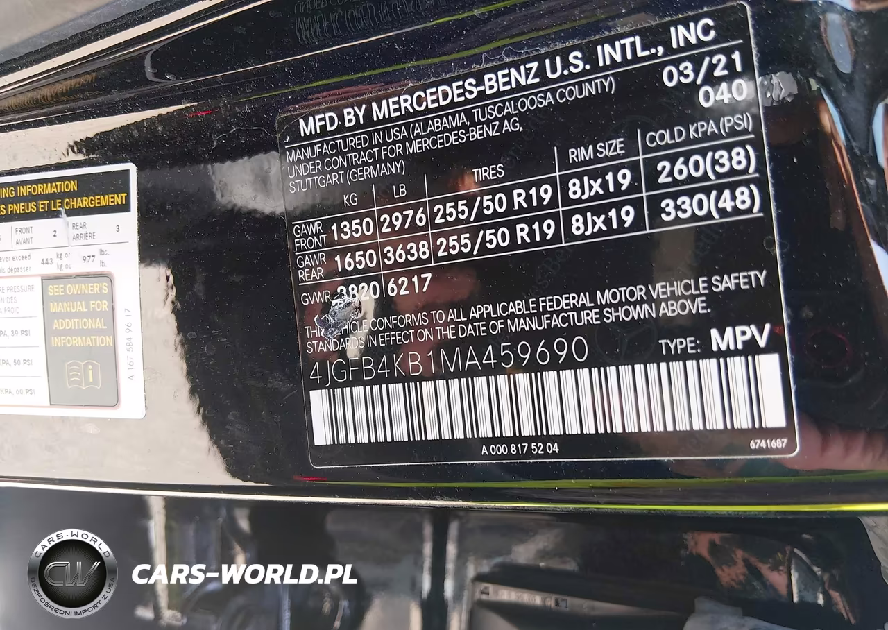 2021 Mercedes-Benz Gle 350 4Matic VIN:4JGFB4KB1MA459690 - 9