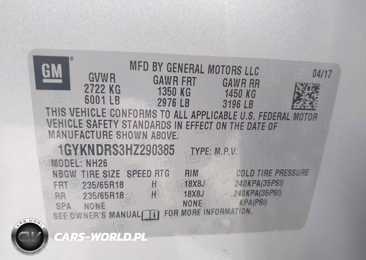 2017 Cadillac Xt5 Luxury VIN:1GYKNDRS3HZ290385 - 8