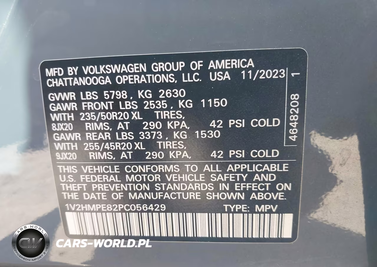 2023 Volkswagen Id.4 Pro S Plus VIN:1V2HMPE82PC056429 - 9