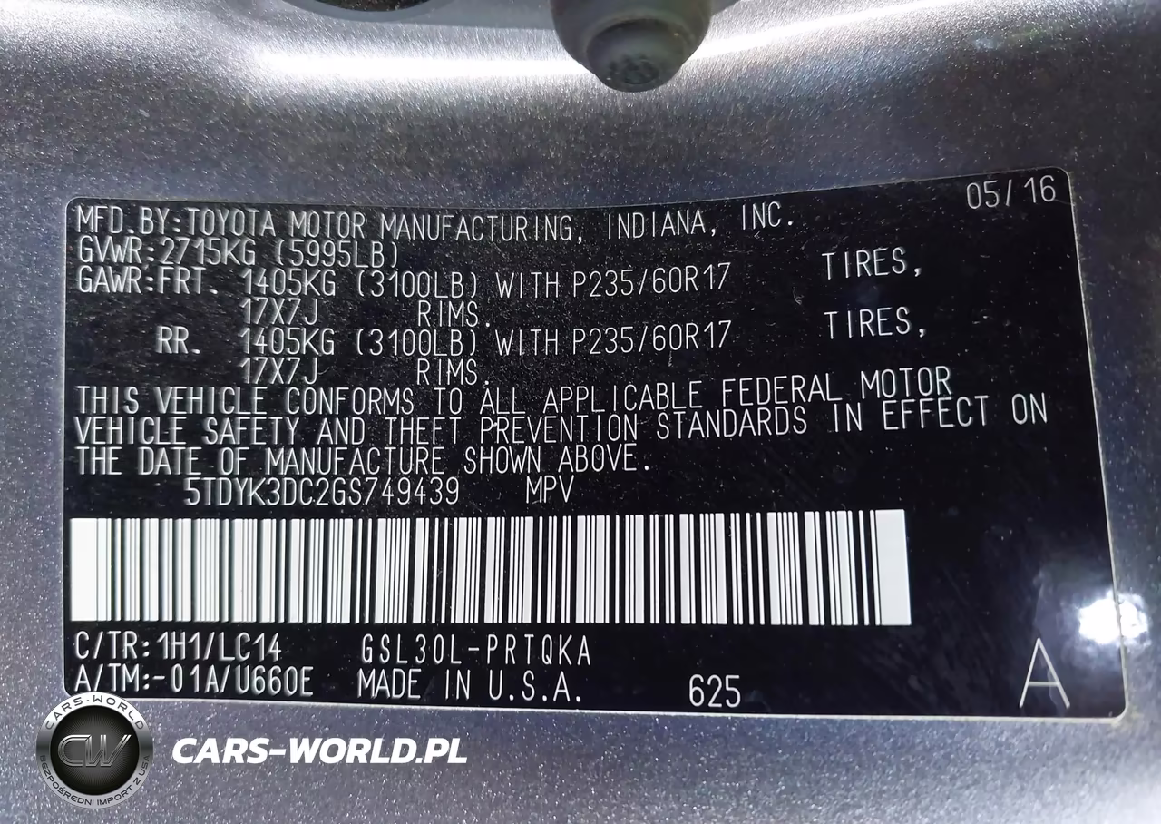 2016 Toyota Sienna Xle 8 Passenger VIN:5TDYK3DC2GS749439 - 9
