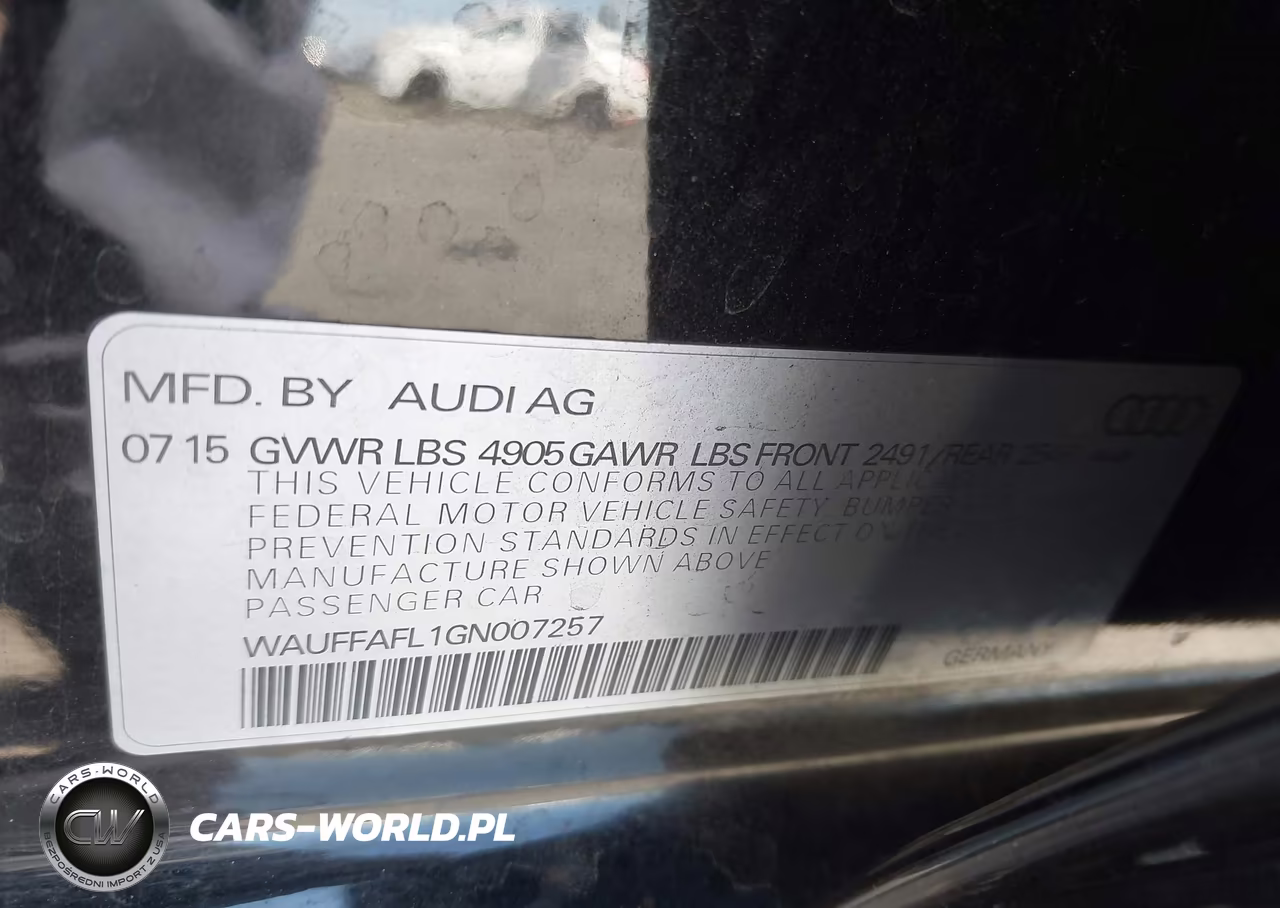 2016 Audi A4 Premium Plus VIN:WAUFFAFL1GN007257 - 9