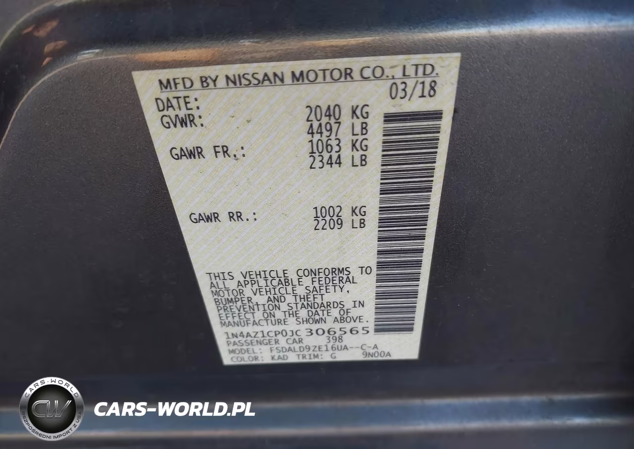 2018 Nissan Leaf Sv VIN:1N4AZ1CP0JC306565 - 9