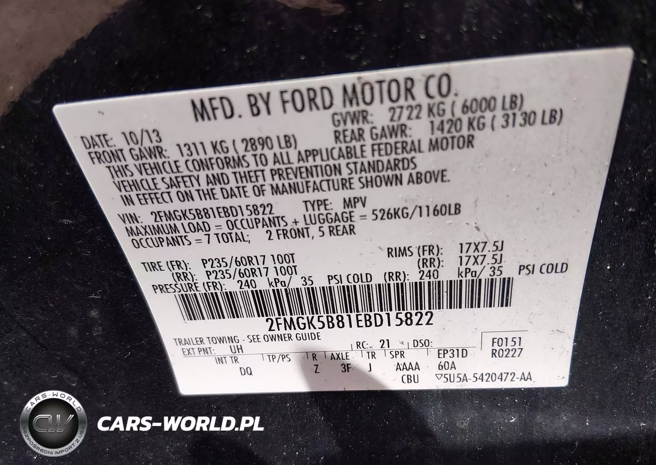 2014 Ford Flex Se VIN:2FMGK5B81EBD15822 - 9