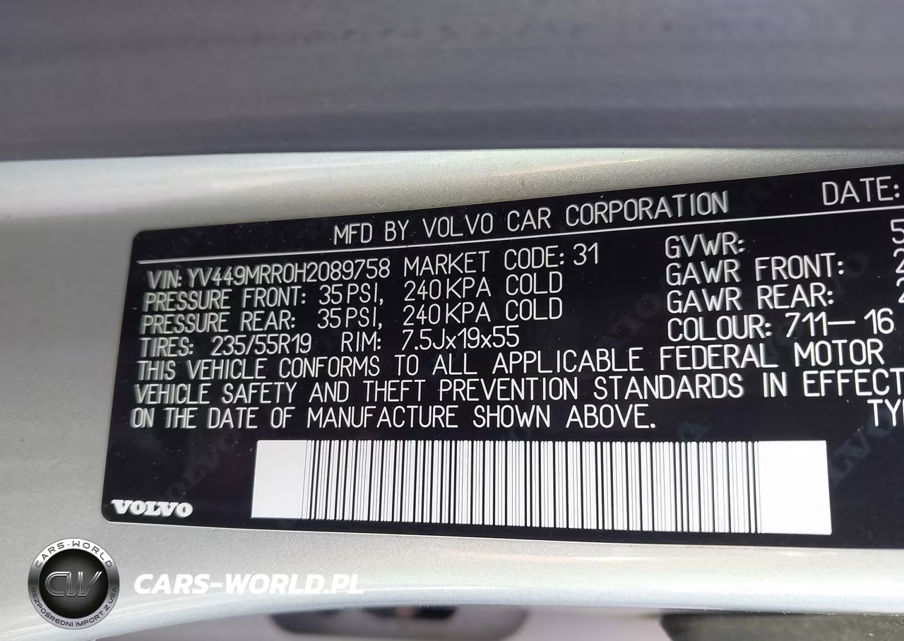 2017 Volvo Xc60 T6 Dynamic VIN:YV449MRR0H2089758 - 9