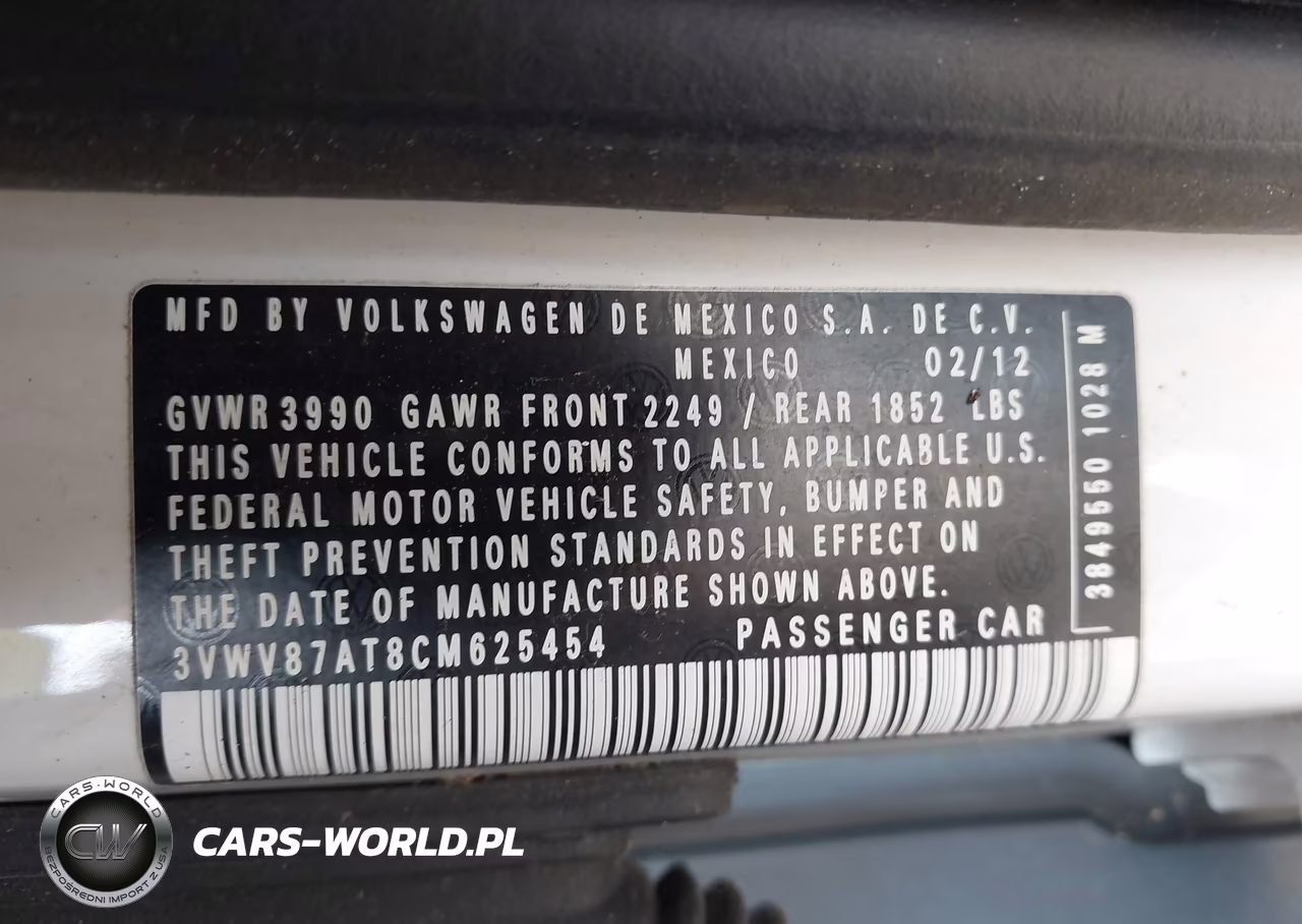 2012 Volkswagen Beetle 2.0T Turbo VIN:3VWV87AT8CM625454 - 9
