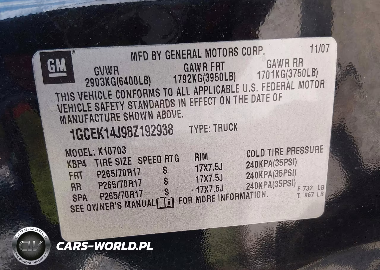 2008 Chevrolet Silverado 1500 Work Truck VIN:1GCEK14J98Z192938 - 9