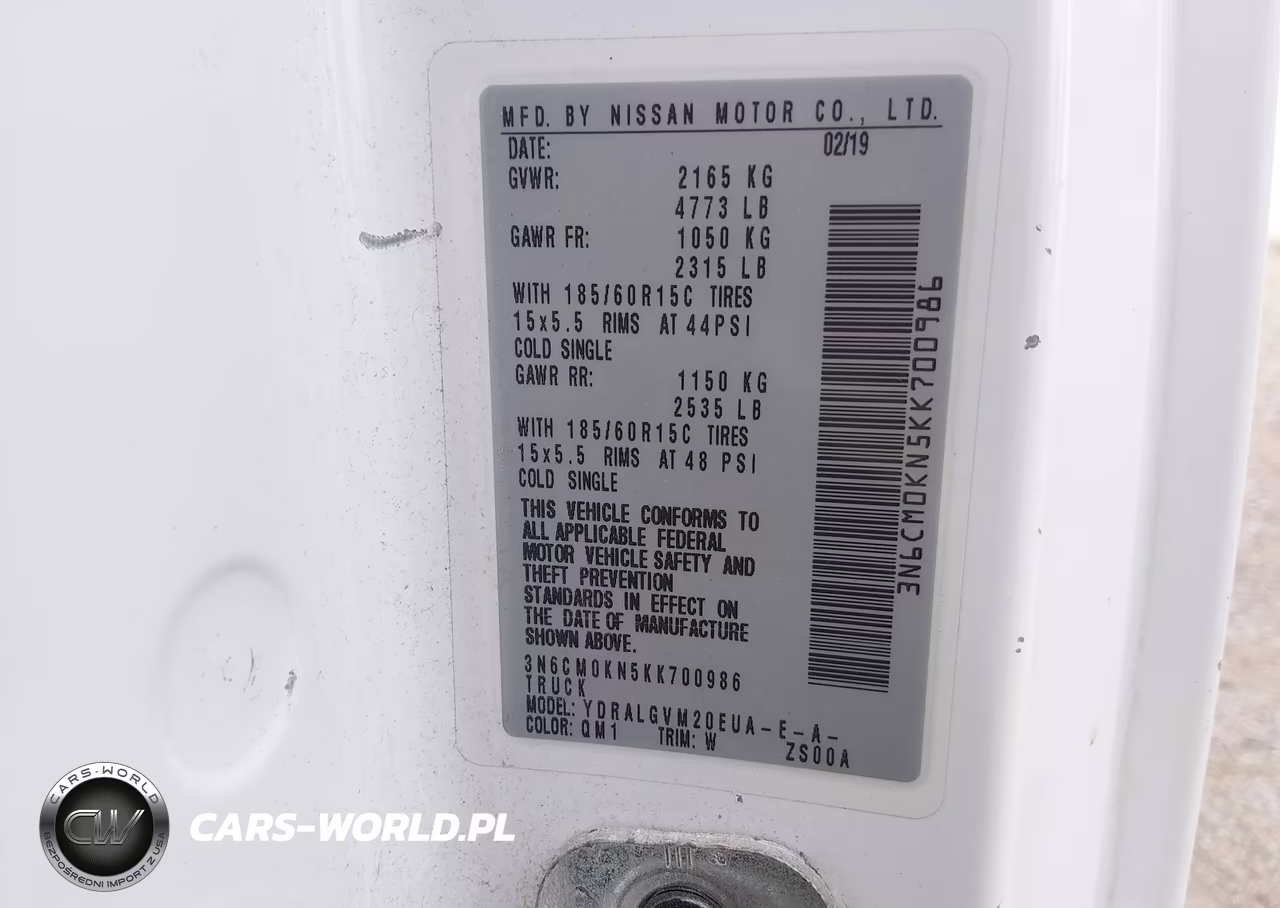 2019 Nissan Nv200 Sv VIN:3N6CM0KN5KK700986 - 9