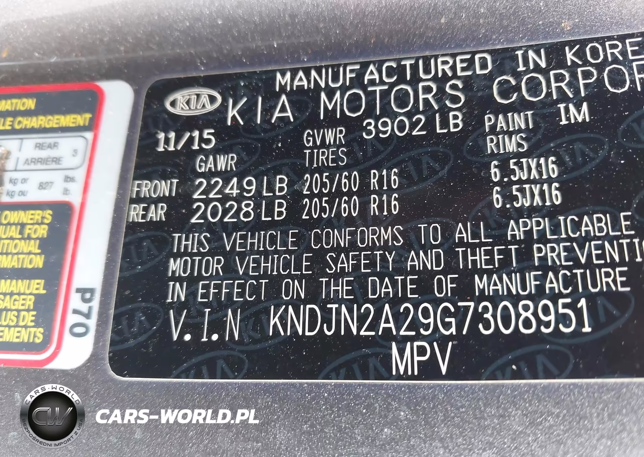 2016 Kia Soul VIN:KNDJN2A29G7308951 - 9