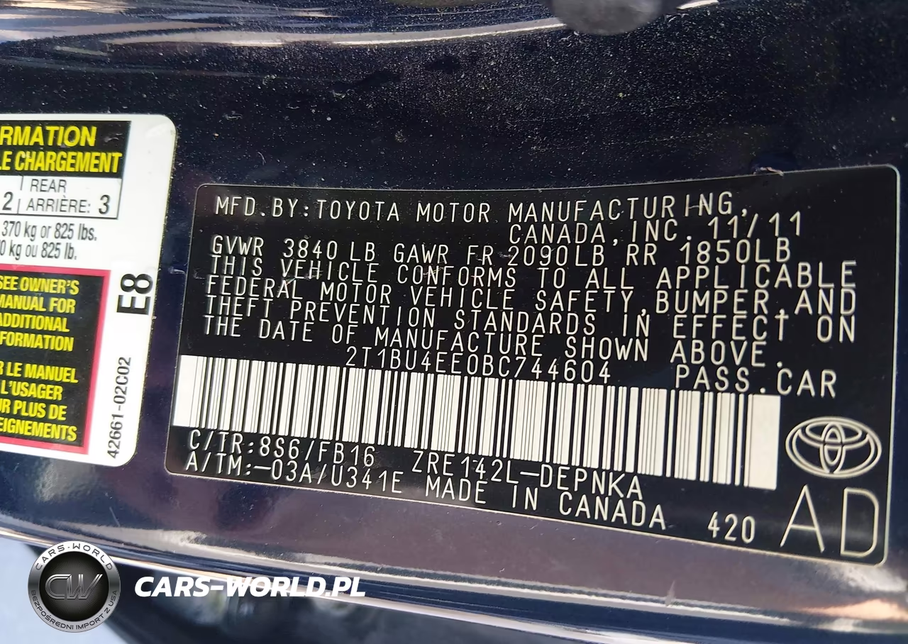 2011 Toyota Corolla Le VIN:2T1BU4EE0BC744604 - 9