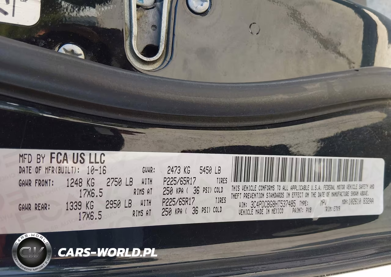 2017 Dodge Journey Sxt VIN:3C4PDCBG8HT537485 - 9