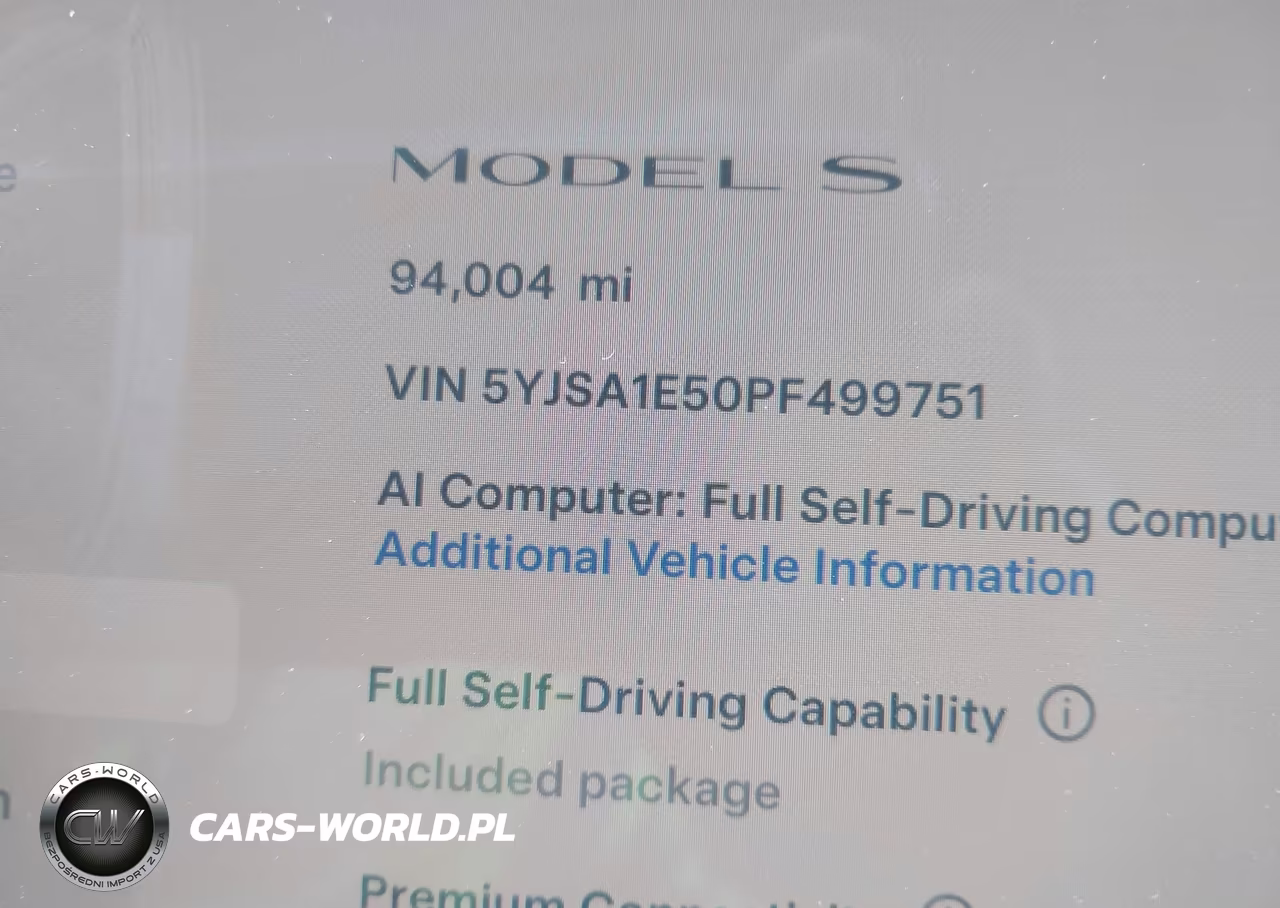 2023 Tesla Model S VIN:5YJSA1E50PF499751 - 15
