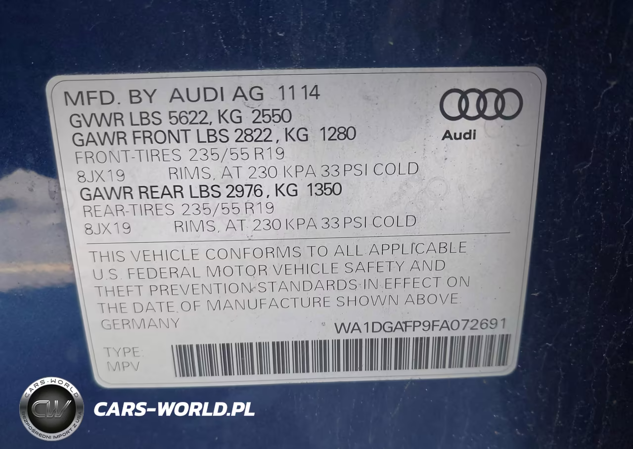 2015 Audi Q5 3.0T Premium Plus VIN:WA1DGAFP9FA072691 - 9