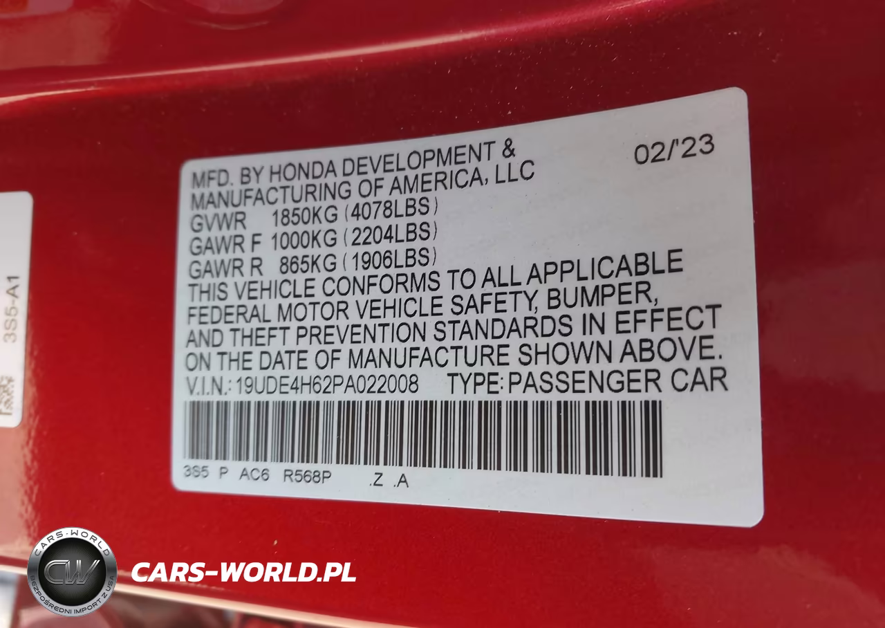 2023 Acura Integra A-Spec Technology VIN:19UDE4H62PA022008 - 9
