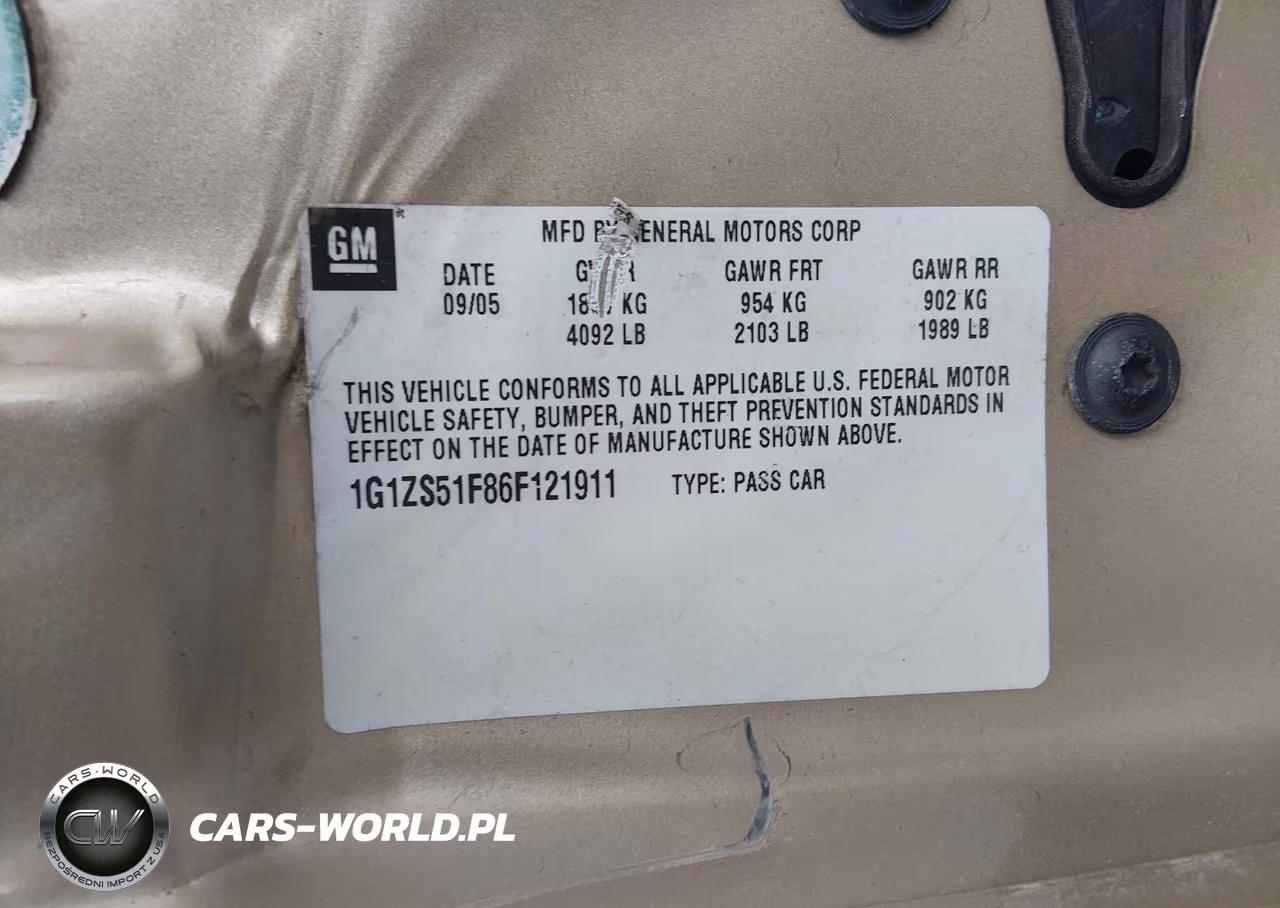 2006 Chevrolet Malibu Ls VIN:1G1ZS51F86F121911 - 9