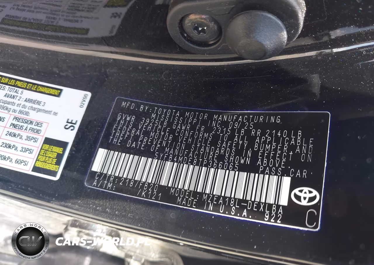 2026 Toyota Corolla Le VIN:5YFB4MDE8TP366065 - 9