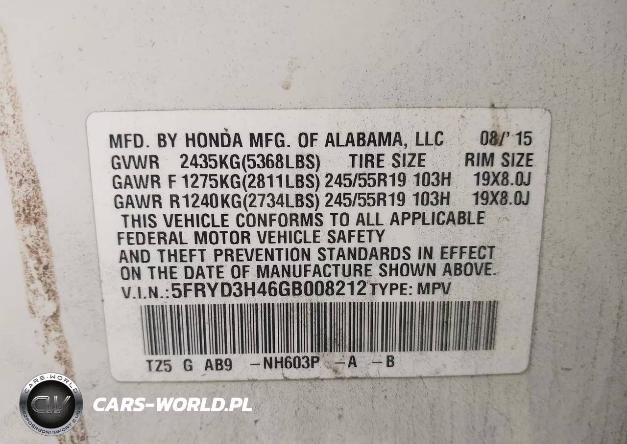 2016 Acura Mdx Technology Acurawatch Plus Packages-Technology Package VIN:5FRYD3H46GB008212 - 9
